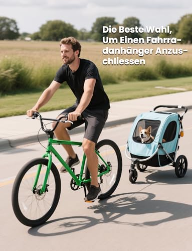 COICER Anhängerkupplung für Thule Chariot & Coaster | Fahrradanhänger Kupplung mit Sicherheitspin | Einfache und schnelle Montage am Fahrrad-2 Stück