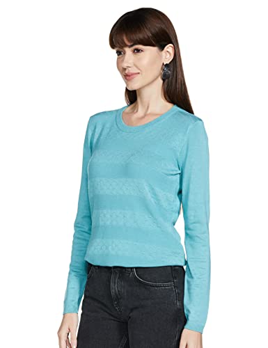 Image of Max Viscose Women's Textured Knit Light V-Neck Sweater