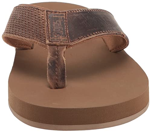 Flojos Men's Cole Select Flat Sandal, Tan, 9 #TOP1