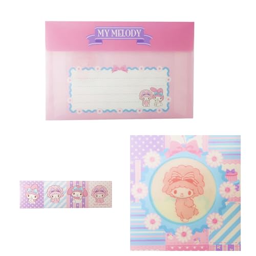 Image of Stationery Set - Cute Stationery for Writing Paper Letters, Includes: 4 Envelopes, 8 Letter Papers, & 4 Stickers (My-Meloday)