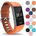 Produktbild Yousave Accessories Armband Kompatibel mit Fitbit Charge 3 & 4 Armband, Silikon Ersatzarmband für Fitbit Charge3 / Charge4 Tracker, Sport Armband, Fitbit Charge 3 & 4 Armbänder - Groß - Orange
