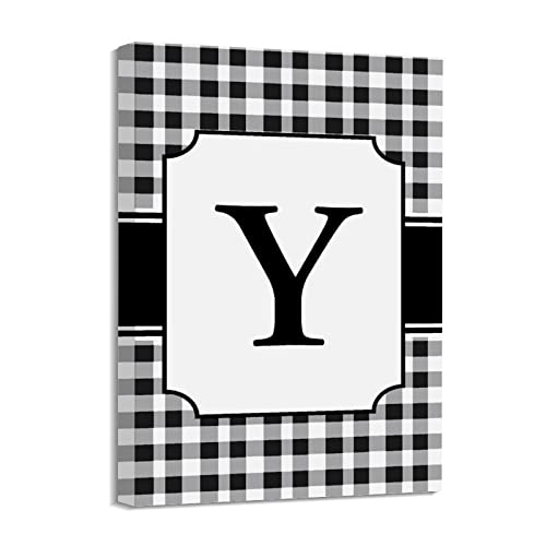 Impression sur toile buffle haut de gamme Yelolyio lettre Y 40 cm
