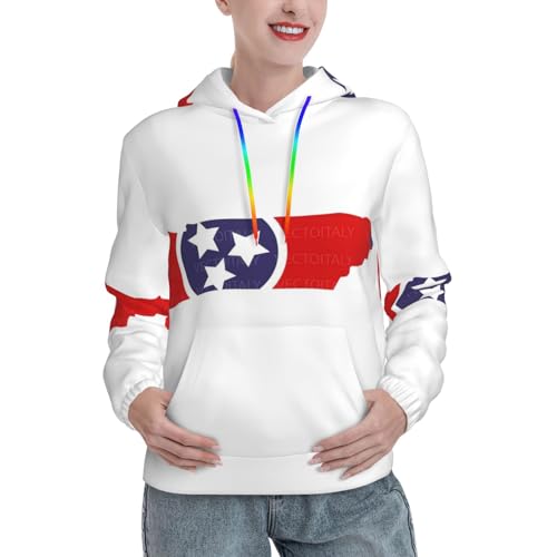 Sweatshirt Tennessee imprimé de qualité supérieure coupe ajustée stretch féminine