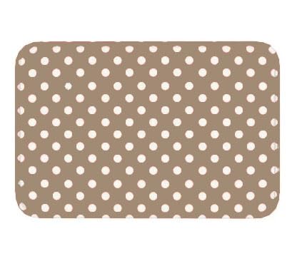Super Mundo - Alfombra de Lunares Colores para habitación y salón,Lavable y Suaves 48x78cm (93307) (Capuchino)