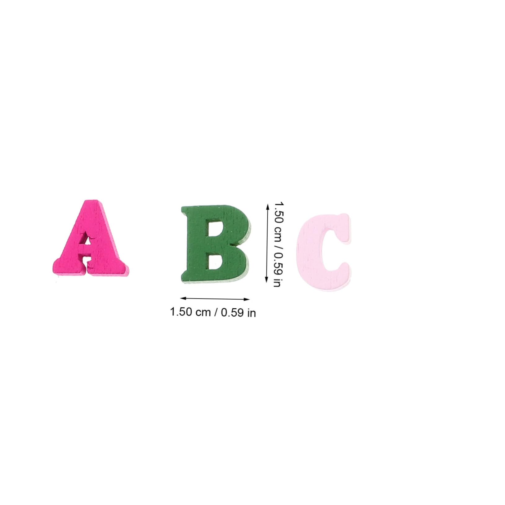 BESTonZON 200pcs Small Wooden Letters Decorations Wooden Alphabet Decor Craft Letters for DIY Wall Decor