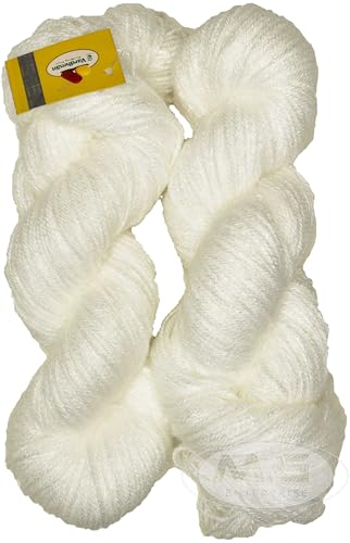 Image of M.G ENTERPRISE Knitting Yarn Wool Liza Cream 100 GMS Best Used with Knitting Needles, Crochet Needles Wool Yarn for Knitting. -DD Art-DBB