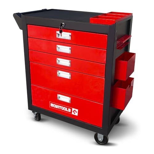MOVITOOLS Servante d'atelier 5 tiroirs + Accessoires