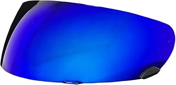 Qualifier DLX Helmet Visor,UV Protection Motorcycle Helmet Face Shield Compatible with Bell Qualifier DLX Mips/Qualifier/Star/Vortex/RS-1/RS-2/RevolverRevo Deep Blue