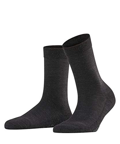FALKE womens Wool Balance Casual Sock, Grey, US 8-9 EU 39-40 UK 5.5-6.5