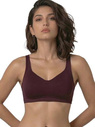 Image of Enamor Bamboo Cotton A077, Side Support, Everyday Women's T-Shirt Bra - 3X Softer, 4X More Absorbent, Antimicrobial, Padded, Wirefree, Full Coverage