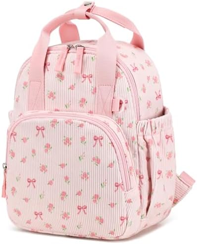LEDAOU Kinderrucksack, Wasserdicht, für Kinder 2-4 Jahre, Kita und Schule, Jungen und Mädchen (rosa Schmetterlingsknoten212)