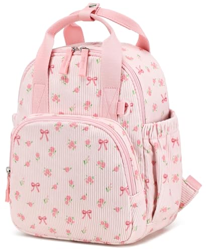 LEDAOU Kinderrucksack, Wasserdicht, für Kinder 2-4 Jahre, Kita und Schule, Jungen und Mädchen (rosa Schmetterlingsknoten212)