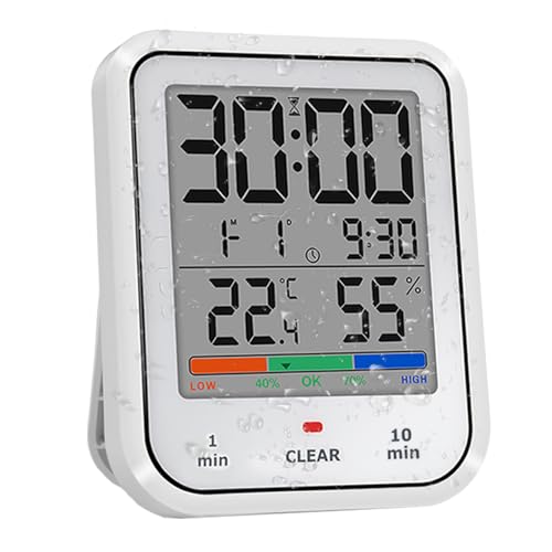 Geevon Compact Touchscreen Shower Clock