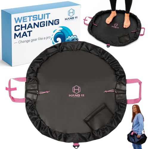 Hang 11 Wetsuit Changing Mat Bag - Large 32' Surf Changing Mat (Pink)