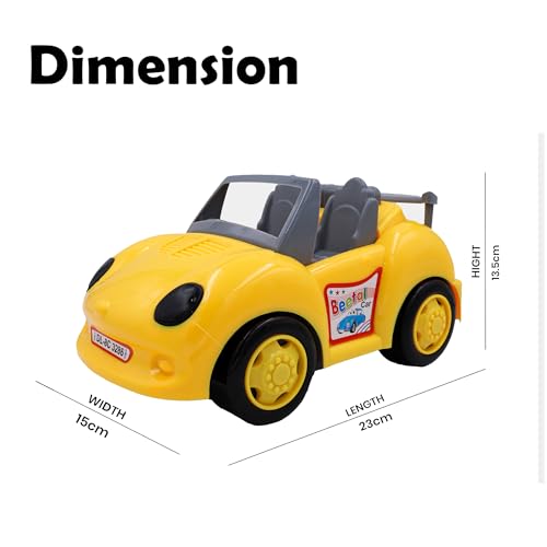 Image of ToyBharat Betel Car - Friction-Powered Multicolour Toy for Kids 1-6 Years, Realistic, Safe & Durable Gift