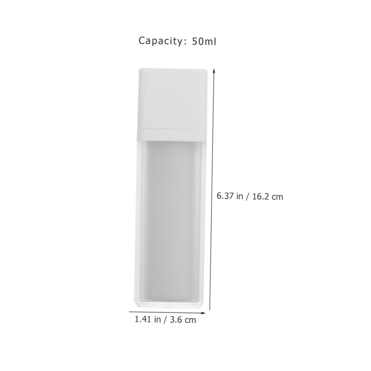Botella de Cosméticos Bomba de Viaje 50ml 3 Piezas Color Blanco