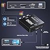 DigitPro Convertitore da RCA a HDMI, Adattatore da AV a HDMI, 1080p mini RCA AV Composito Video Audio aHDMI Adattatore Convertitore Supporta PAL/NTSC per Lettori DVD TV/Wii/PC/PS #4