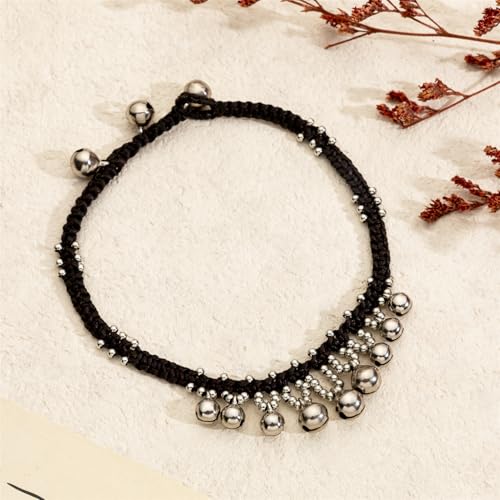 Image of kelistom Bohemian Ankle Bracelets for Women Handmade Natural Stone Beaded Chain Anklet