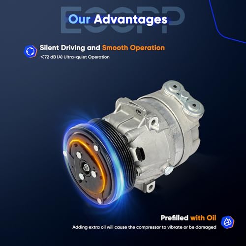 Image of ECCPP AC Compressor Fast Cooling Fit for Chevrolet Prizm 1.8L 1998-2002 Air Conditioning Compressor