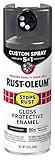 Rust-Oleum 376888 Stops Rust Custom Spray 5-in-1 Spray Paint, 12 oz, Gloss Charcoal Gray