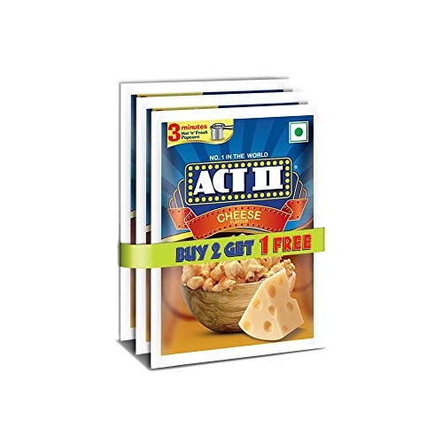 Act II Instant Popcorn, Cheese, 3x70g (Buy 2 Get 1 Free) Act II Instant Popcorn, Cheese, 3x70g (Buy 2 Get 1 Free)