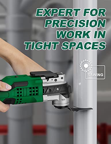 Image of KIMO 20V Cordless Oscillating Tool, Replacement Part, 21000 OPM Variable Speed & 3 Oscillating Angle, LED & Quick-Change, Battery Powered Multi-Tool for Cutting Wood Nail /Scraping /Sanding(ONLY Tool)