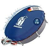 PoolBear | Poolabdeckung Ø 560-640 cm | Abdeckplane Pool | Sommerplane und Winter Abdeckplane | Rundpool Thermo-Plane Pool sicher abdecken | 700 cm rund