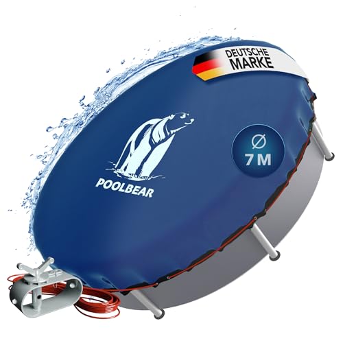 PoolBear | Poolabdeckung Ø 560-640 cm | Abdeckplane Pool | Sommerplane und Winter Abdeckplane | Rundpool Thermo-Plane Pool sicher abdecken | 700 cm rund PoolBear | Poolabdeckung Ø 560-640 cm | Abdeckplane Pool | Sommerplane und Winter Abdeckplane | Rundpool Thermo-Plane Pool sicher abdecken | 700 cm rund