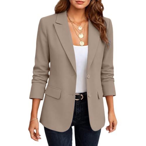 Women Fall Blazers 2026 Open Front Blazer Office Dress Jackets for Women - image 4
