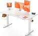 ErGear Scrivania Regolabile in Altezza per Ufficio e Computer 140 x 70 cm, Con Pannello Intelligente a 4 Memorie e Piano Assemblato