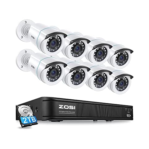 ZOSI 1080P H.265+ Home Security Camera System Cover