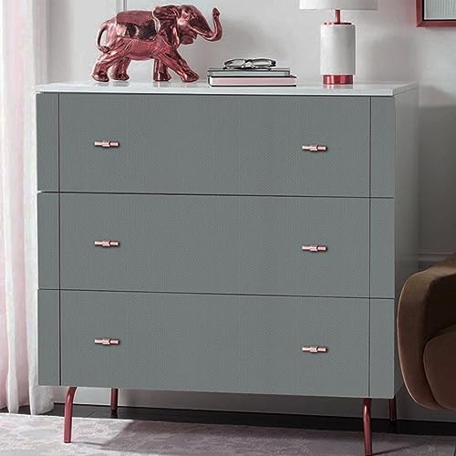 Image of ELTON Textured Solid Color Plain Wallpaper Self Adhesive Waterproof Embossed Wallpaper for Wall Livingroom Bedroom Furniture Table top, Kitcken Almirah & Doors (Dark Grey, 45 x 600 Cms)