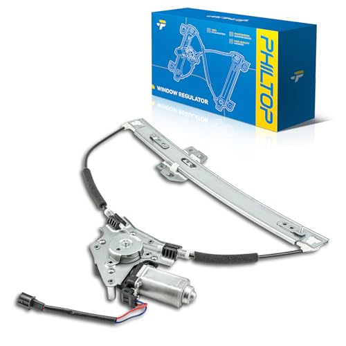 Image of PHILTOP Front Right Passenger Side Power Window Regulator and Motor Assembly Compatible with 2008-2012 Ford Escape 2008-2011 Mercury Mariner 2008-2011 Mazda Tribute Replaces 751-297,2 Pins