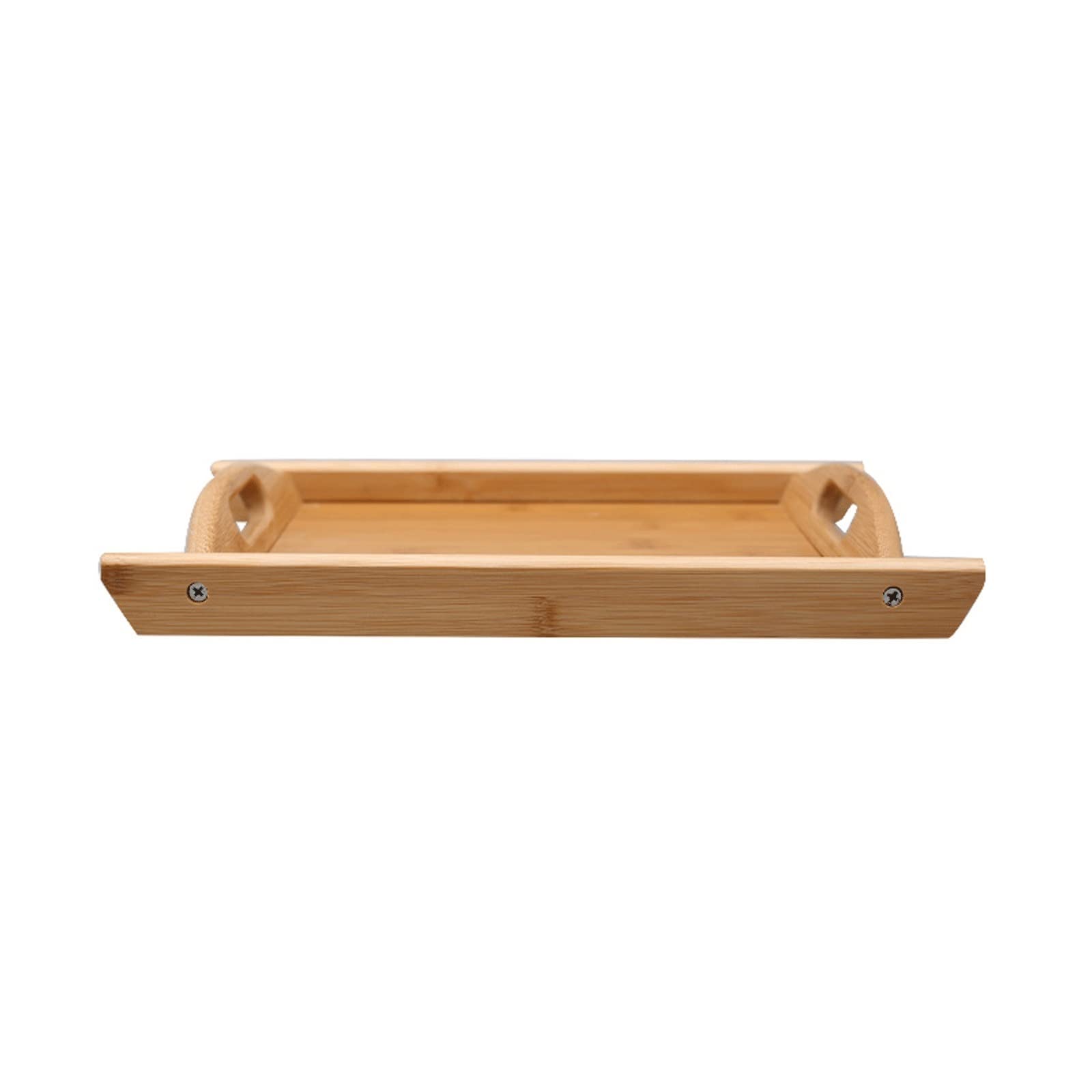 Plateau de rangement de bureau TUSUOD en rotin tressé à la main