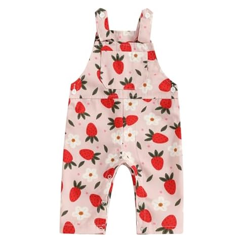 CHAUKAREAUL Baby Girl Floral Overalls Cover