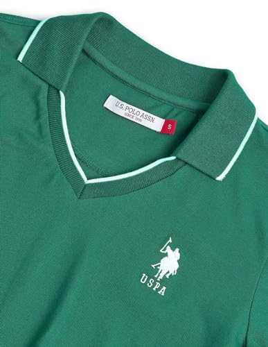 Image of U.S. Polo ASSN. Women's Cotton Regular Fit Solid Polo Shirt