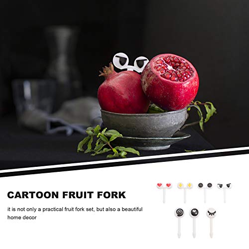 Bestonzon 50 Stuks Diverse Cartoon Eye Fruit Vork Voedsel Picks Dessert Fruit Picks voor bento Sandwich Starters - Image 4