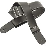 Correias P/INSTR.CORDAS C/PONTEIRAS COURO DUPLO- LINHA SUPREME (Preto bordado)