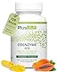 PlusVive Coenzym Q10 Kapseln hochdosiert I 1x 120 Kapseln I 200mg Coenzym Q10 pro Kapsel I CoQ10 Kapseln mit Papain & Spirulina I Nahrungsergänzungsmittel vegan & laborgeprüft