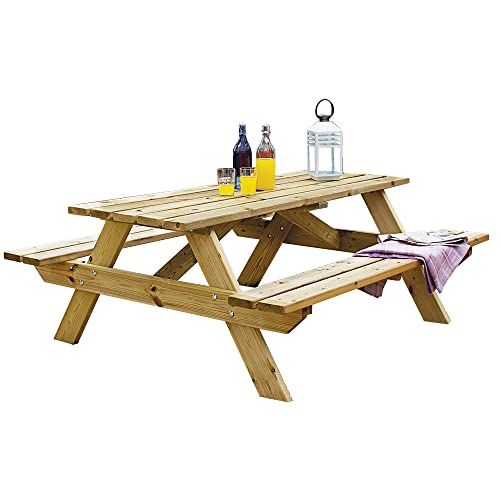 Image of Woodshaw CRAFTED FOR YOUR OUTDOOR SPACE Appleton 6 Seater Picnic Bench