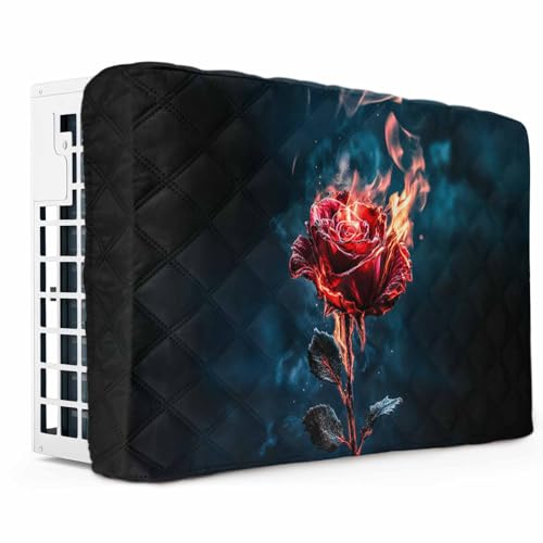 Realistic Burning Indoor Air Conditioner Cover for Window