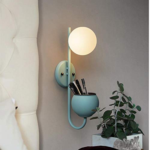 Aplique de pared nórdico amarillo ideal para iluminar y decorar tu dormitorio 2