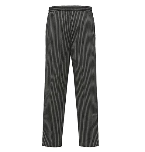 WAIWAIZUI Trabaja Pantalones de Cocinero Negro