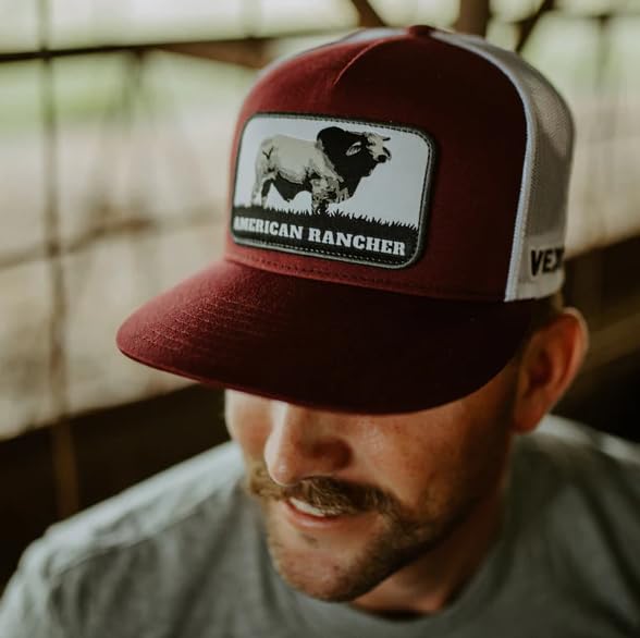 Image of Vexil American Rancher Adjustable Snapback Western Lifestyle Rodeo Southwest Inspired Meshback Hat