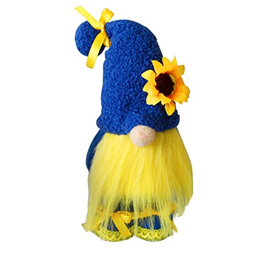 Sunflower Gnomes Decorations, Easter Sunflower Gnome Ukraine Plush Bunny Handmade Stuffed Rabbit Doll Gift Bunny Spring Home Decor Household Peace Ornaments Figurines Table Gnomes Decor Gifts