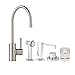 Waterstone 3800-4-PN Parche Kitchen Faucet 4pc. Suite Polished Nickel