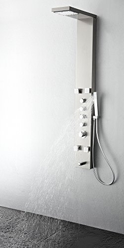 Fresca Bath Fsp8006Bs Verona Stainless Steel Thermostatic Shower Massage Panel, Brushed Silver #TOP5