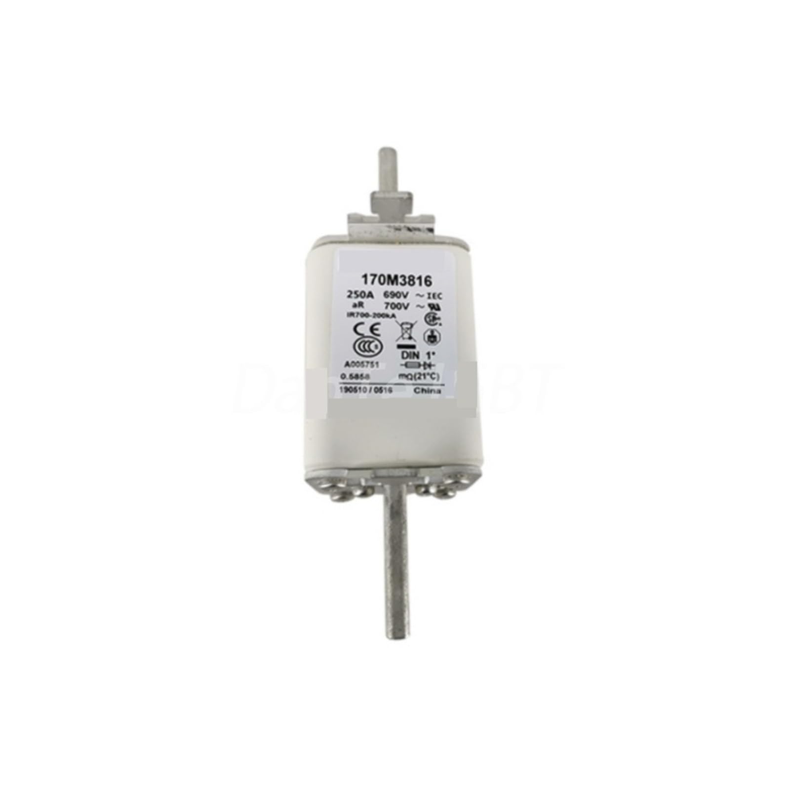 Fusible 170M3816 coupure ultra-rapide 250A protection semi-conducteurs