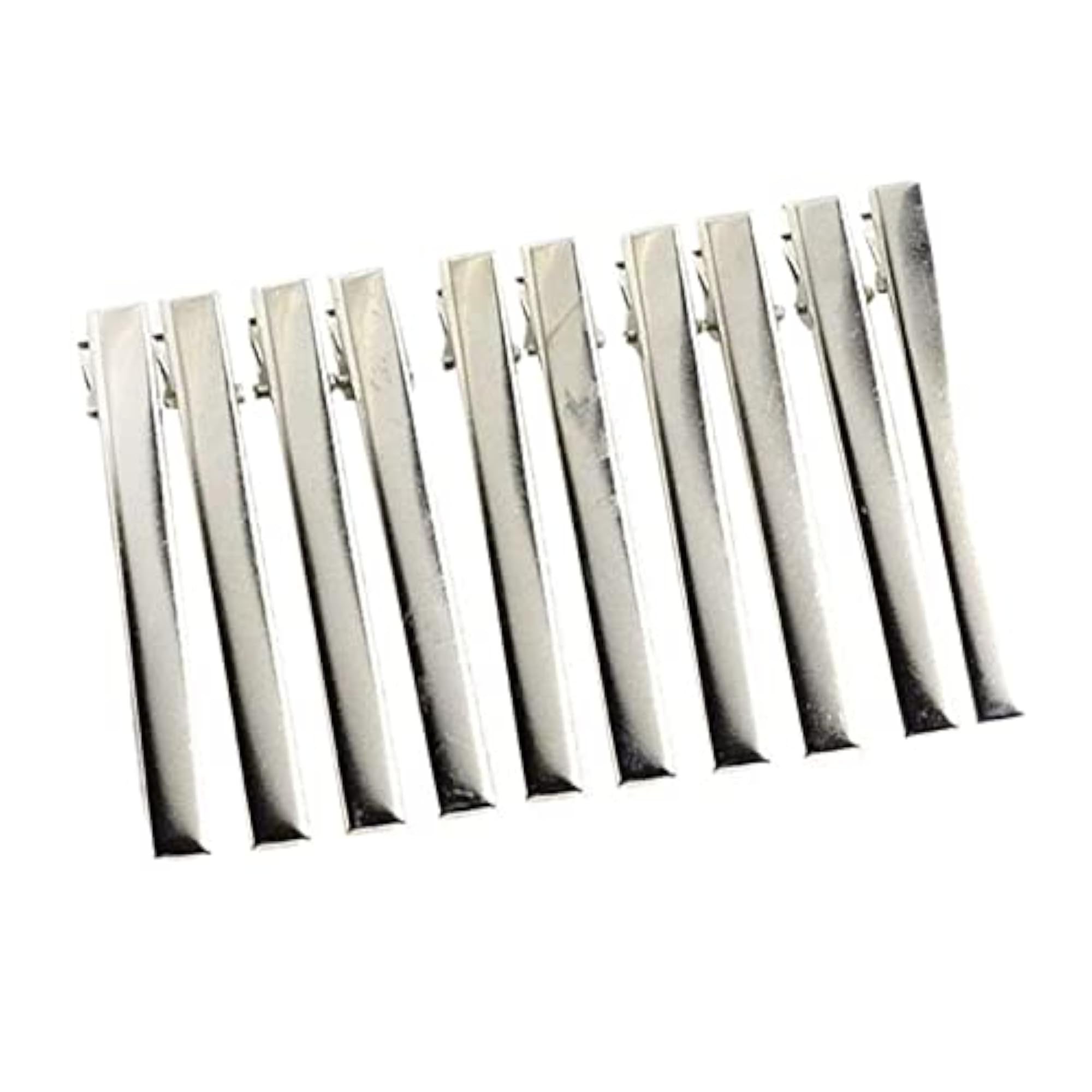 6x10 Silver Single Prong Alligator Hair Bow Clips Bulk