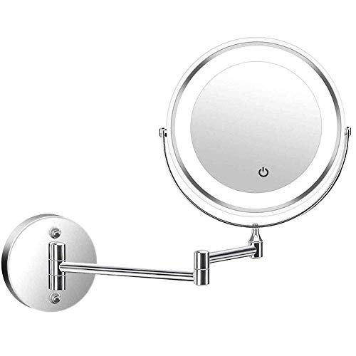 Miroir maquillage grossissant Vanity double face chromé - 2